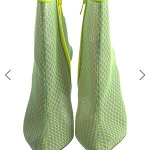 Christian Louboutin Neon Green Heeled Boots